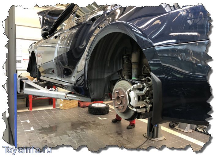 Как исправить стук в передней подвеске Toyota Camry 70