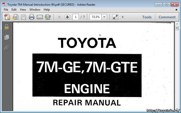  Toyota 7M-GE, 7M-GTE