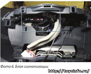 Блок сигнализации StarLine D94 GSM прячем за приборным щитком NISSAN JUKE