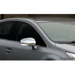 фото Toyota Avensis Накладки на зеркала модель с 2009 года нержавейка