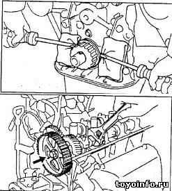Как установить метки на тойоте 5е двигатель